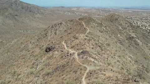 Desert Mountain Landscape | 4k 60fps Cinematic Drone Video Stock Footage 247465744