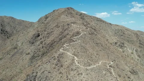 Desert Mountain Landscape | 4k 60fps Cinematic Drone Video Stock Footage 247465883