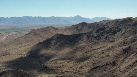 Desert Mountain Landscape | 4k 60fps Cinematic Drone Video Stock Footage 247465896