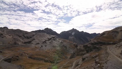 Desert mountain lights and clouds Stock Footage 77049436
