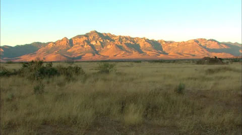 Desert Mountain Range Landscape Видео 33652665