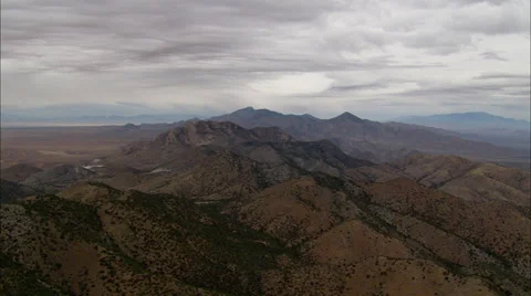 Desert Mountain Range Valley Stock Footage 37304133