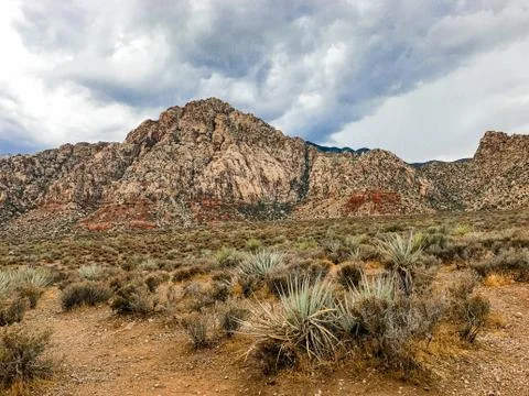 Desert mountain sky Stock Photos