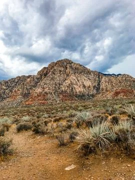 Desert mountain sky Stock Photos