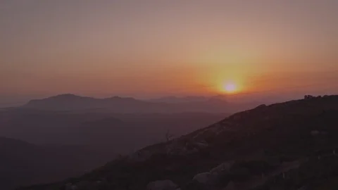 Desert Mountain sunset Vídeo Stock 100193370