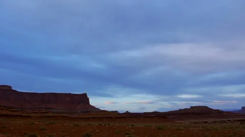 Desert Mountains, Cliffs and Sand evening sky Video stock 25208993