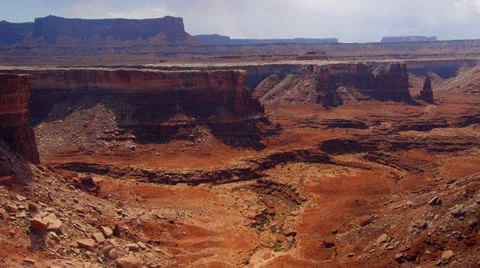 Desert Mountains, Cliffs and Sand Stock Footage 25217897