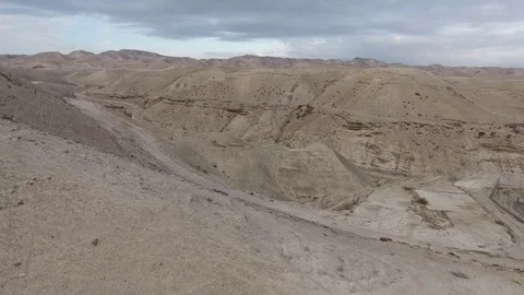 Desert Mountains in Israel Stock Footage 71005637