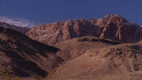 Desert Mountains with Light Snow (static) Video stock 82591689