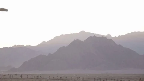 Desert mountains panorama Stock Footage 73984761