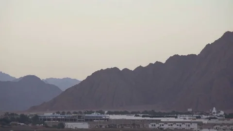 Desert mountains panorama Stock Footage 73985591