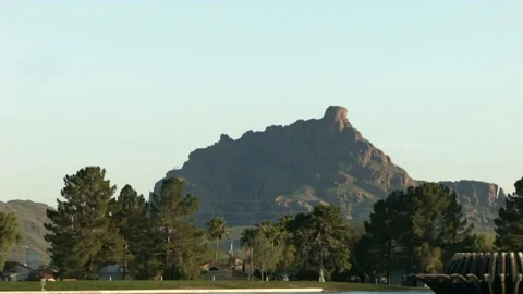 Desert Mountains from Park View Stock Footage 199523369