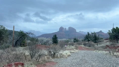 Desert Mountains with Vegetation Stock Footage 277307116