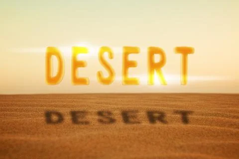 Desert Natural Backdrop Stock Illustration
