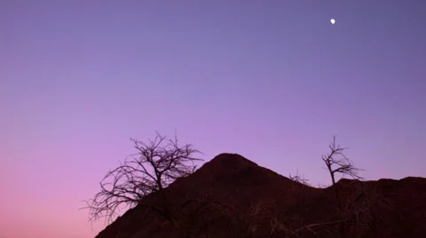 Desert night Video stock 58236070