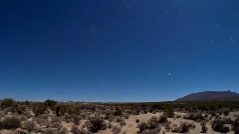 Desert Night Sky Star Timelapse Stock Footage 345960380
