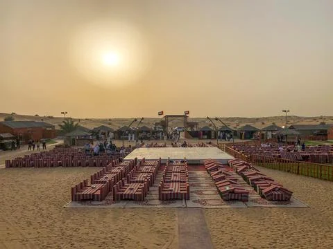 Desert Oasis in Dubai Stock Photos
