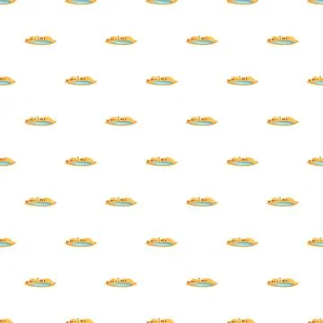 Desert oasis seamless pattern with palm trees Stock-Illustration