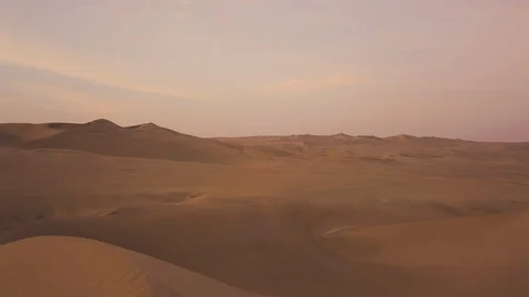Desert Oasis at Sunrise Stock Footage 97099461