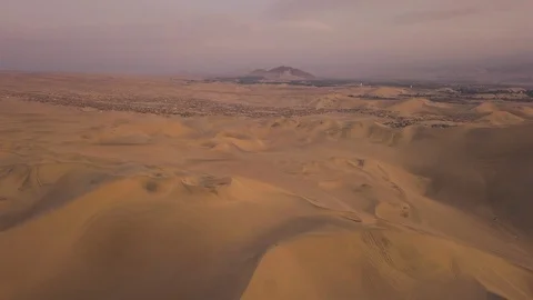 Desert Oasis at Sunrise Stock Footage 97108989
