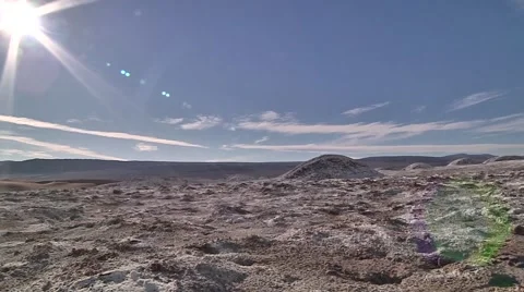 Desert place with salt on the ground Stock Footage 53203207