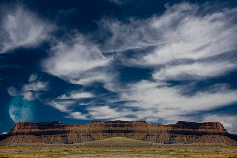 Desert plateau Stock Photos