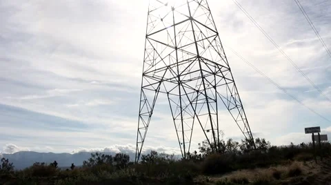 Desert Power Lines 2 動画素材 47407658