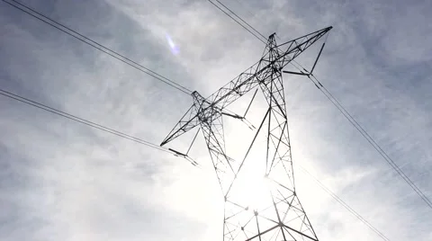 Desert Power Lines 3 動画素材 47407722