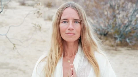Desert Priestess Portrait Stock Footage 242117544