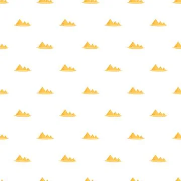 Desert pyramids seamless pattern representing ancient egypt history Stock Illustration
