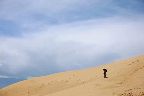 Desert in Qinghai Stock Photos