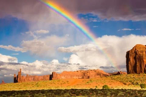 Desert Rainbow Stock Photos