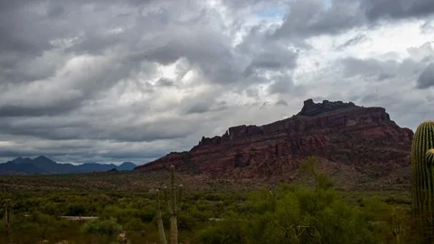 Desert rains Stock Footage 120412284