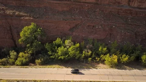 Desert Off Ramp - Drone - 4K 動画素材 125056604