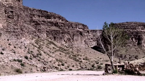 Desert in Red Rock Canyon Stock Footage 373709