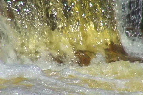 Desert River waterfall Stock Footage 655425