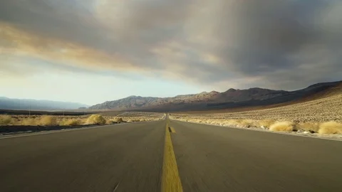 Desert Road - 4K Stock Footage