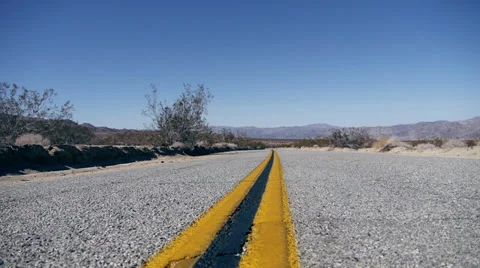 Desert Road Dolly Stock Footage 32328125