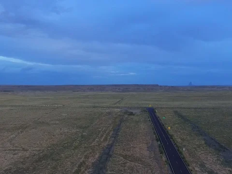 Desert Road at Dusk Video stock 89739476