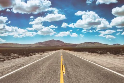 Desert Road Empty Foto stock