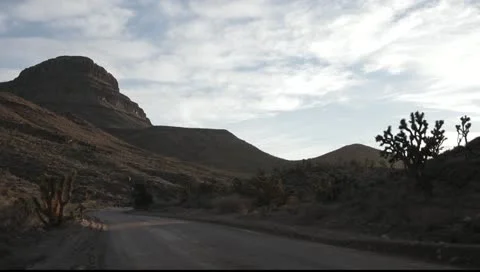 Desert Road Stock Footage 10725658