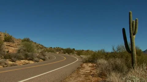 Desert Road Stock Footage 11121230