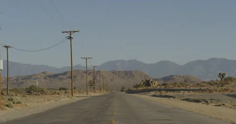 Desert Road Stock Footage 40768536