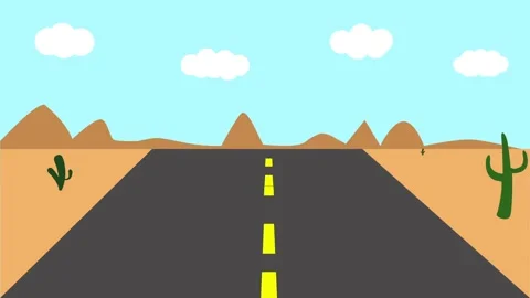 Desert Road Vídeo Stock 111158075