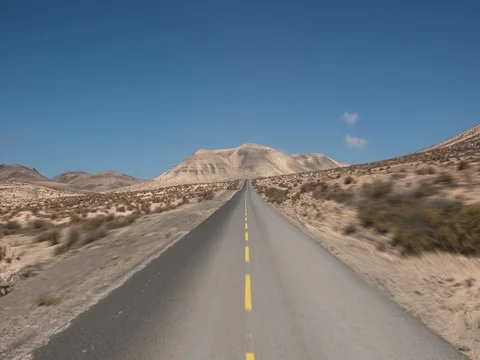 Desert Road hyperlapse Stock Footage