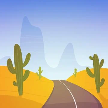 Desert Road Stock-Illustration