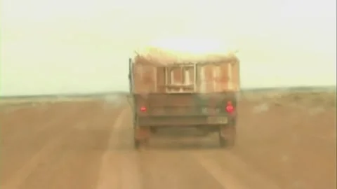 Desert Road In Mud 스톡 동영상 247112115