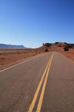 Desert road Foto stock
