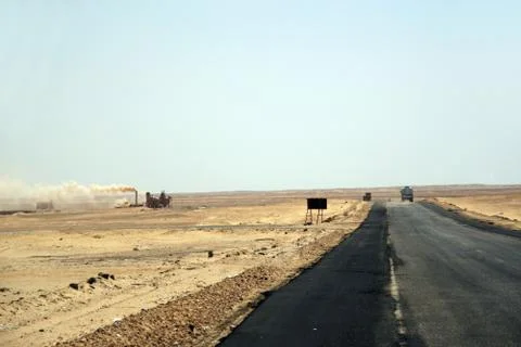 Desert road Foto stock