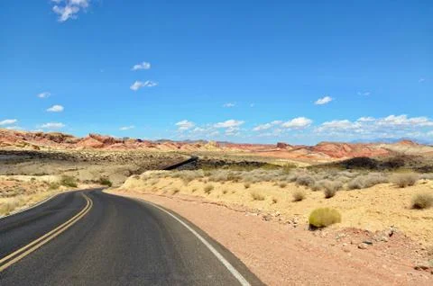 Desert Road Stock Photos